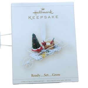 Hallmark Ornament Ready Set Grow 2006 adorable holiday garden cart design